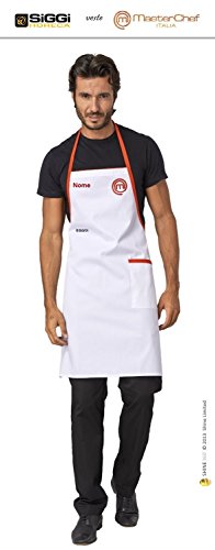 Masterchef Italia - Prodotto Ufficiale Stagione 2014 - Grembiule Cuoco Professionale by Horeca SiGGi (BIANCO)