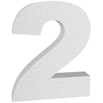 Numero 8 In Polistirolo 3D - 24 Cm Altezza, 4 Cm Spessore, Per Decorazioni, Insegne E Feste - Foto 7