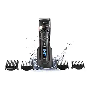 SYSKA HB100 Ultraclip Hair Clipper and Trimmer Support Super Fast Charging, Runtime-90Mins, 20 Length Settings with 4 Stubble Guided Comb (Black)