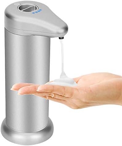 Automatic Foaming Soap Dispenser, Touch-Less Anti-Rust Electric Soap Dispenser with IR Sensor and 4 Adjustable Modes, Upgraded Version Waterproof Base for Bathroom and Kitchen