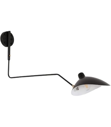 LMAMZ Applique Ottone Anticato, Applique a Braccio Lungo Regolabile, Lampade da Parete Vintage Industriale Applique da Parete Interno Led Lunga, Led Tricolore Lampada Lettura Letto Parete