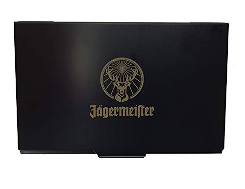 Preisvergleich Produktbild Jägermeister Visitenkarten Etui aus Metall schwarz
