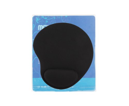 wortek® Mauspad aus Stoff mit gummierter Unterseite & Handballenauflage für ergonomische Bedienung – Schwarz - 5