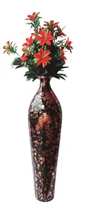 Bright Gifts Crafts Metal Flower vase (26 x 7 Inch) Multi