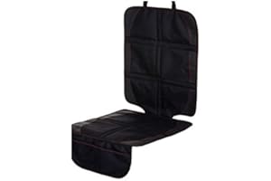 UCARE Autositz Schutzmatte für Kinder 600D Kindersitzunterlage Rutschfester Kindersitzkissen Schutz für SUV Sadan Turck Schwarz 48 * 123cm (1 Stück)