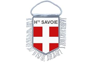 Akachafactory Fanion Mini Drapeau Pays Voiture Decoration Haute Savoie Savoyard