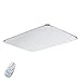 Produktbild 48W Dimmbar LED Deckenleuchte Modern Deckenlampe Ultraslim Dauerbeleuchtung Schlafzimmer Küche Flur Wohnzimmer Lampe Wandleuchte Energie Sparen Licht Silber (48W Silber Dimmbar)