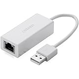 UGREEN Ethernet Adapter, USB Ethernet Adapter Lan Adapter ,USB 2.0 to RJ45 for Macbook, Chromebook, Nintendo Switch, Wii, Wii U, Windows 10, 8.1,Mac OS X 10.11,Surface Pro,Linux White