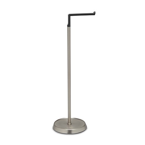 Umbra 023471-047 Bath Ply Toilettenpapierhalter, Klopapierhalter, Toilettenpapierständer, Klopapierständer, Rollenhalter, metall / Silikon, schwarz / nickel