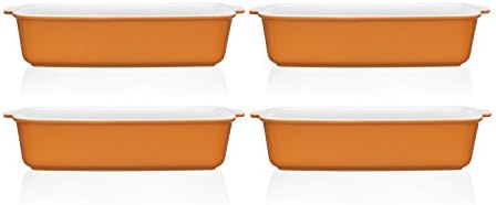 Berndes Set of 4 Orange Rectangular Roasters (32.5cm / 2.2L)