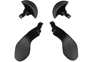 LIXIONGBAO 4PCS Paddle Posteriori in Metallo per PS5 DualSense Edge Controller, Ricambi Intercambiabili per PS5 DualSense Edge Wireless Controller (Nero)