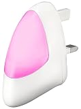 Long Life Lamp Company Automatic Energy Saving Dusk 2 Dawn LED Night Light, Pink, 0.4 Watts