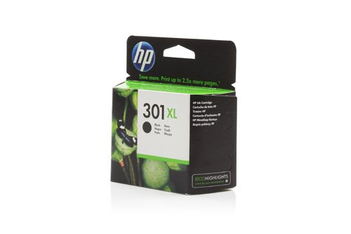 Original XL Tinte passend für HP DeskJet 3050 se HP 301 , 301XL CH563EE – Premium Drucker-Patrone – Schwarz – 480 Seiten – 8 ml - 3