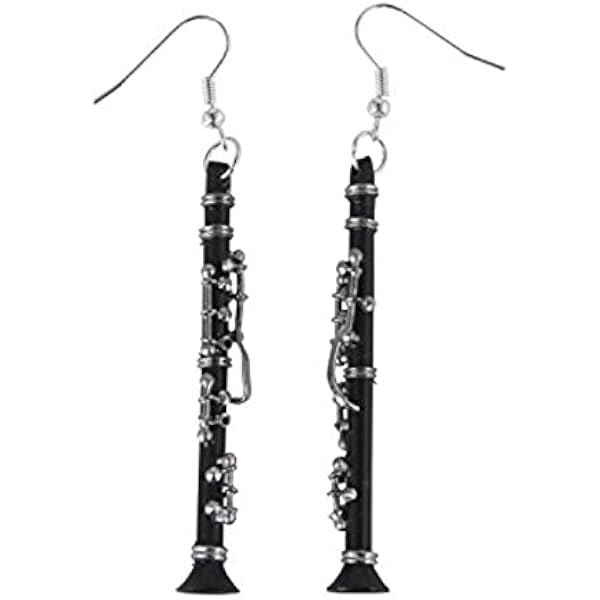 Miniature Clarinette Noire Avec Support - Modèle Décoratif 13 Cm - Ornement Maison, Cadeau Pour Mélomane - 3