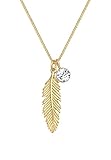 Trendige Halskette aus vergoldetem 925er Sterling Silber