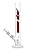 Produktbild WeedStar Big Fat Joe Redline Glasbong 50cm Stress Reducer NS 29,2 Bong-Set inkl. Smokerama Siebe & Reinigungsbürste