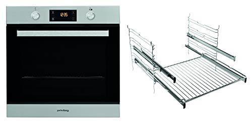 Privileg PBWR6 OH5V2 IN Einbau-Backofen / A+ / 71 L / Hydrolyse-Reinigungsfunktion / Backauszug mit 2 Ebenen / Multifunktions-Umluftbackofen mit 7 Funktionen / Edelstahl / Turn&Cook / Click&Clean / Ve