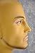 16" Tall PVC Plastic Male Mannequin Head Green Color
