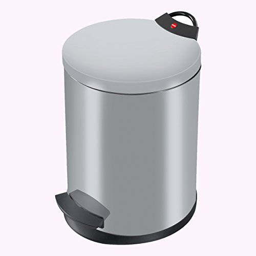 Hailo TretAbfalleimer T2.13, rund, 13 Liter, silber 0513119