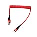 Produktbild LouiseEvel215 USB-C Typ C Kabel Schraubenfeder Spiral Typ C Stecker Verlängerungskabel Data Sync Ladegerät Ladekabel Für Samsung
