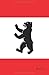 Produktbild Berlin: Berliner Bär Flagge, Notizbuch, Urlaubstagebuch, Reisetagebuch zum selberschreiben