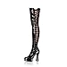 Produktbild Higher-Heels PleaserUSA Overknee-Stiefel Electra-3050 Lack schw. Gr.38
