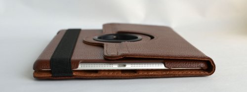 inShang Hülle für Apple iPad air ipad 5 ipad air1 ipad air (2013-2014 released), Edles PU Leder Tasche Hülle Skins Etui Schutzhülle Ständer Smart Case Cover für Tablet iPad air 1, Super Automatische Einschlaf-/Aufwach funktion, 360 Grad rotierende Schutzhülle mit Standfunktion + inShang Logo hochwertigen Stylus Eingabestift Stift - 4