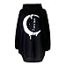 Produktbild Yesmile Damen Kapuzenpullover Baumwoll Sweatshirt Langarm Kapuzen Schwarzer Cardigan Jacke Sport Hoodie Gothic Punk Hoodie Classics Sweatshirt Oversize