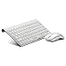 Produktbild Bluetooth Tastatur Maus Set G9800 2,4 GHz kabellose Pro Gaming Tastatur und Optische 1200DPI-Maus / -Mäuse Slim Tragbare Mechanical Wireless Keyboard PC/Laptop Schwarz, gold, weiß, (weiß)