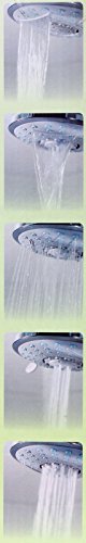 XXL Wellness Handbrause Wasserfall Multifunktions-Duschkopf mit Schwallstrahl weiß - 3