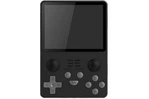 Cawevon RGB20S Console di gioco portatile, console per videogiochi retrò da 8,9 cm, con scheda da 128 G e 20000 giochi, lettore di giochi open source per bambini e adulti (nero, 128 G)