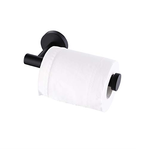 KES Toilet Roll Holder Wall Mounted Toilet Paper Tissue holder SUS 304 Stainless Steel Matt Black, A2175S12-BK