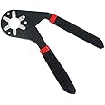TCCO ENTERPRISE 8 Inch Multi-Function & Adjustable Bionic Wrench Tool With Anti-Slip Handle & Made in High Carbon Steel | 14 Wrenches in 1 | Grabs Bolt On All Six Sides | Patented Design Multiplies Gripping Force ( Universal Hexagon Wrench)