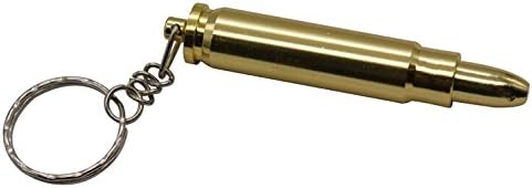 Maxfashion (TM) Gold Bullet Keychain Metal Pipe (Gold)