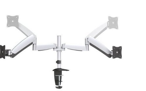 InLine 23160A beweglich Tischhalterung mit Lifter für zwei Monitor bis 68 cm (27 Zoll) 9kg