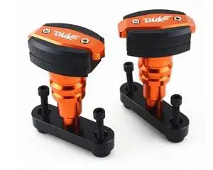 Open Throttle Racers KTM Duke 125/200 /250/390 CNC Frame Sliders Orange Colour