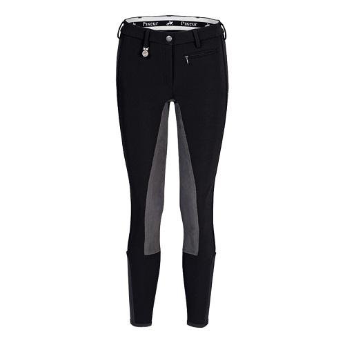 PIKEUR-SOFTSHELL-Kontrastbesatz-Hose-LUCINDA-anthrazitschwarz-40