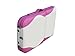 FoxHunter Luxury Portable Lightweight Massage Table Beauty Couch Therapy Bed Folded 3 Section Aluminium Frame White Pink with Headrest Armsupport Carrying Bag