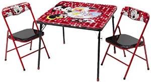 Premium Essential Disney Minnie Mouse Metal Table and Chair Set