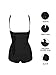 Burvogue Women's Clip&Zip Latex Tummy Control Body Shapewear (XX-Large, Black)