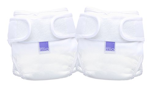 Bambino Mio, Miosoft Nappy Cover, White Size 1 (2pack)