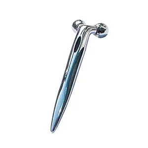 Rilekh 3D Massager Roller 360 Rotate Silver Thin Face Full Body Shape | Lifting Wrinkle Remover Facial Massage Relaxation Tool for Men and Women (RILEKH FACE MASSAGER)