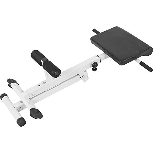 Gorilla Sports Rückentrainer klappbar Hyperextension – Bauchtrainer mit gepolsterter Beinfixierung – in schwarz oder weiß - 5