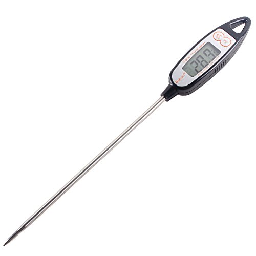 Dailyart Edelstahl-Kochthermometer - Digitaler LCD-Bildschirm, Korrosionsschutz mit langer Sonde, Barbecue Grill Thermometer, automatischer Abschaltung