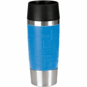 Preisvergleich Produktbild Emsa Isolierbecher Travel Mug 0,36l wasserblau / silber