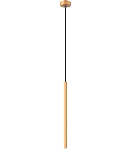 Lampadario A Sospensione Cilindrico LED Oro Spazzolato 30/50 Cm - Moderno, Antiruggine, Dimmerabile, Per Soggiorno E Cucina