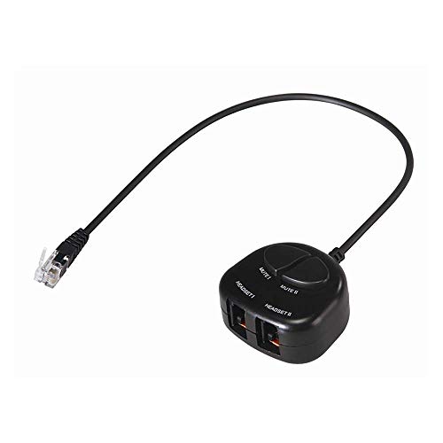 Cablematic - Duplicador RJ9 para telefono con función de mute