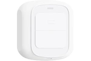 Ginobili Tuya Interrupteur mural intelligent sans fil avec bouton WiFi Faible consommation d'énergie sans câblage pour une installation facile