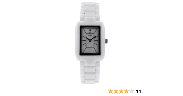 Fossil Ladies White Ceramic Analogue 