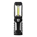 Produktbild COB-LED Arbeits-Leuchte – robuste Werkstatt-Lampe mit Magnet-Fuß (schwenkbar), Haken zum Aufhängen, Taschenlampen-Funktion, flach, schwarz